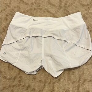 Women's White Athletic Shorts